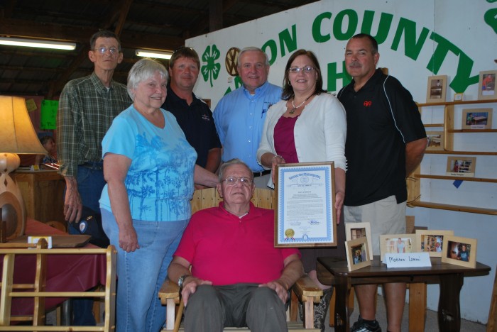 Ivan Anthony recognized for over 55 years of 4-H service