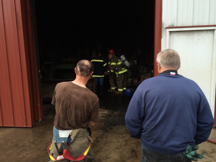 Farmer’s quick actions save barn