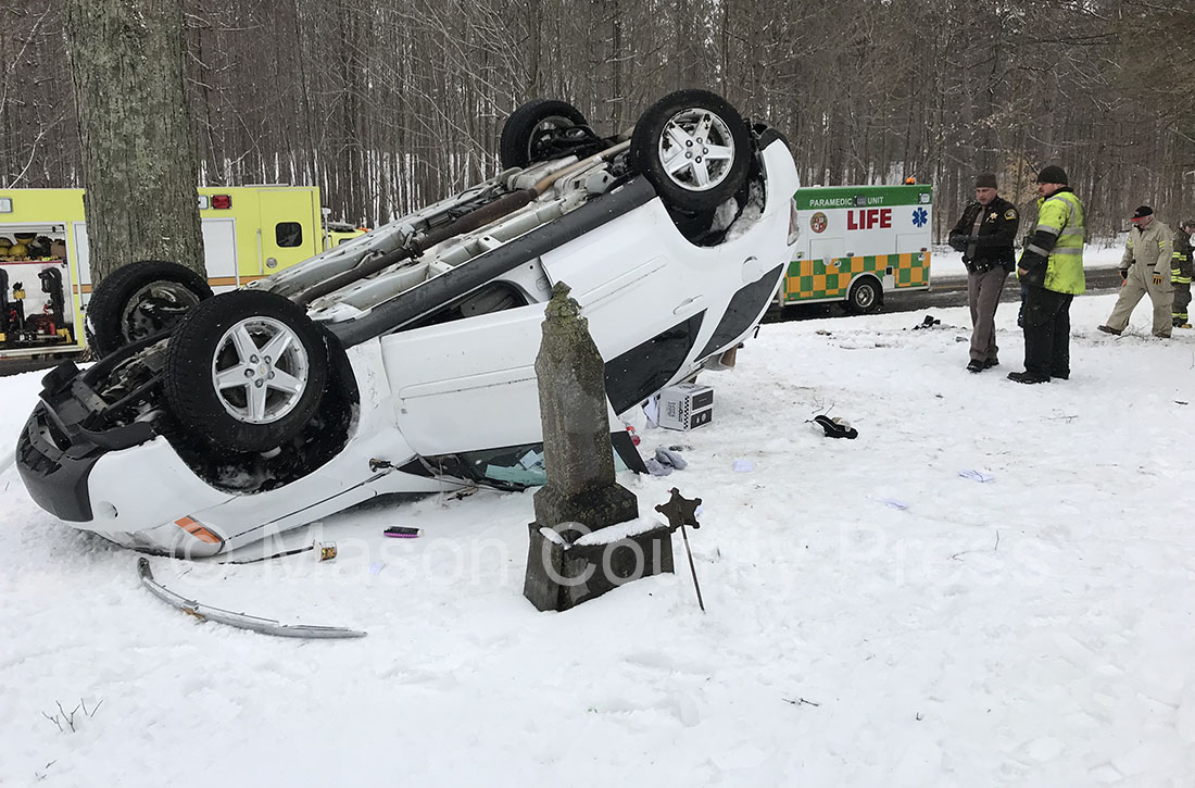 Ludington woman injured after Sugar Grove crash.