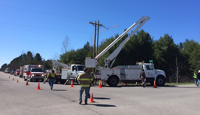 Lineman Electrocuted In Free Soil Township. | MasonCountyPress.com