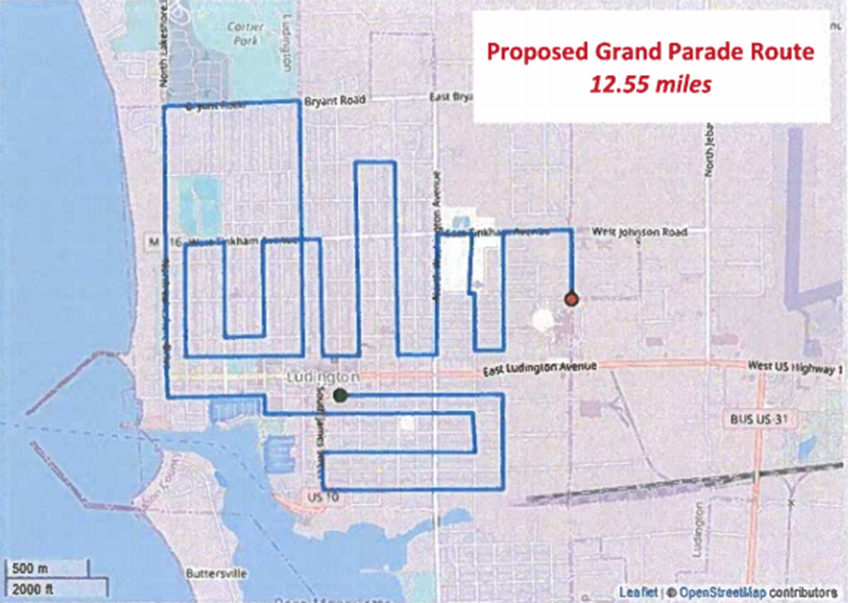 Jaycees Proposed Parade Route Freedom Festival 2020 